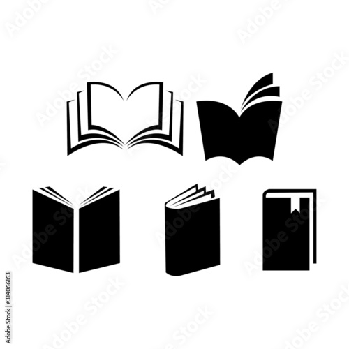 set of book icon - illustration