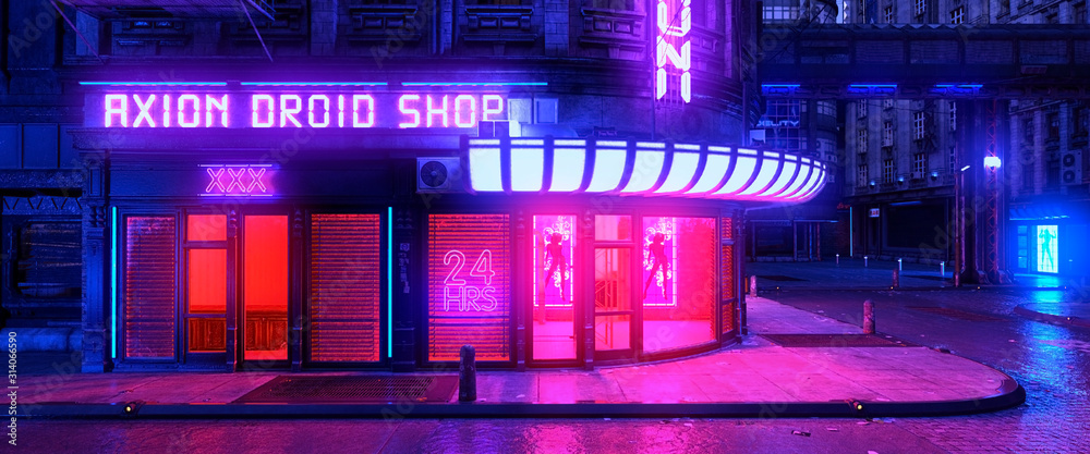 Neon Lights City Cyberpunk HD Wallpaper - KDE Store