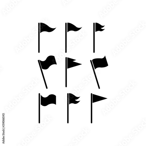 set of flag icon vector - illsutration