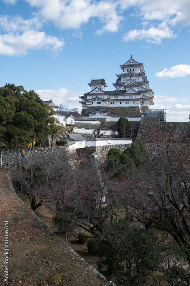 Beautiful white Himeji Castle in autumn season in Hyogo Prefecture, Japan Beautiful white Himeji Castle in autumn season in Hyogo Prefecture, Japan