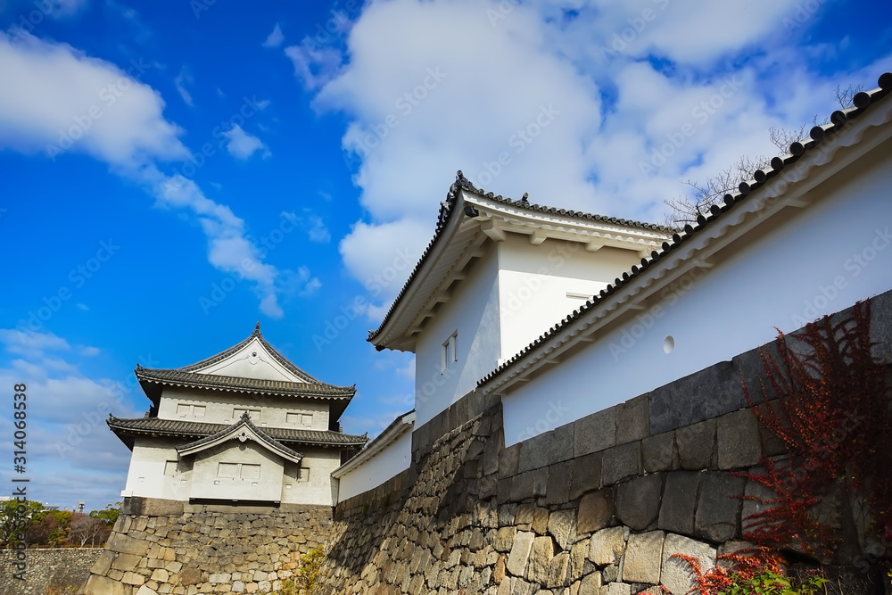 Beautiful scene in the park of Osaka Castle Beautiful scene in the park of Osaka Castle