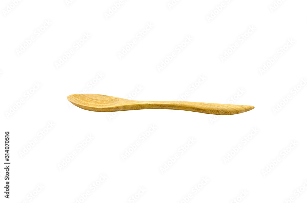 wooden spoon isolated over a white background. wooden spoon isolated over a white background.