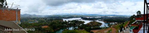 Lake view at El Penol in Columbia Medellin