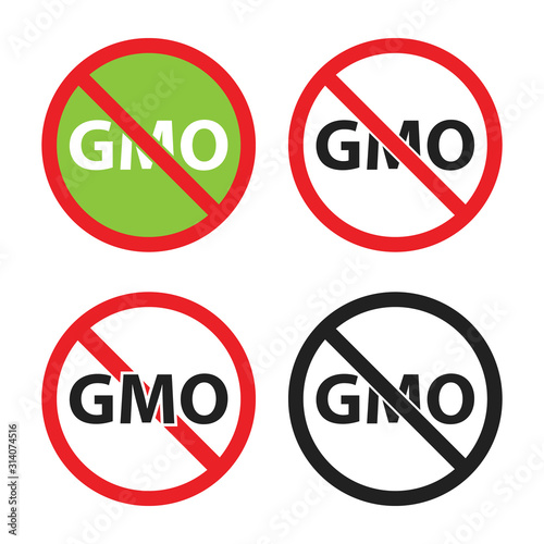 Free Download gmo free sign set, non gmo icons - GFXLoad