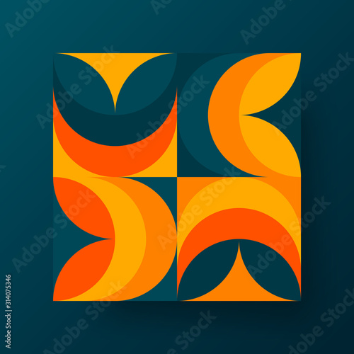 Amazing business advertisement vector mural art square banner mock up. Modern corporate abstract geometric illustration design layout background. Company identity quadrangle texture brochure template.
