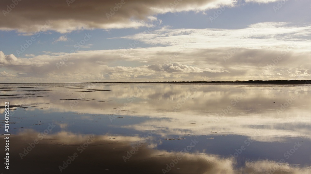 Beach reflection Lincolnshire