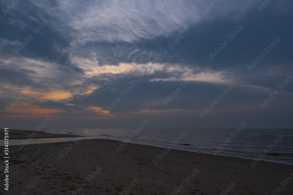 Abends am Strand von Egmond aan Zee/NL