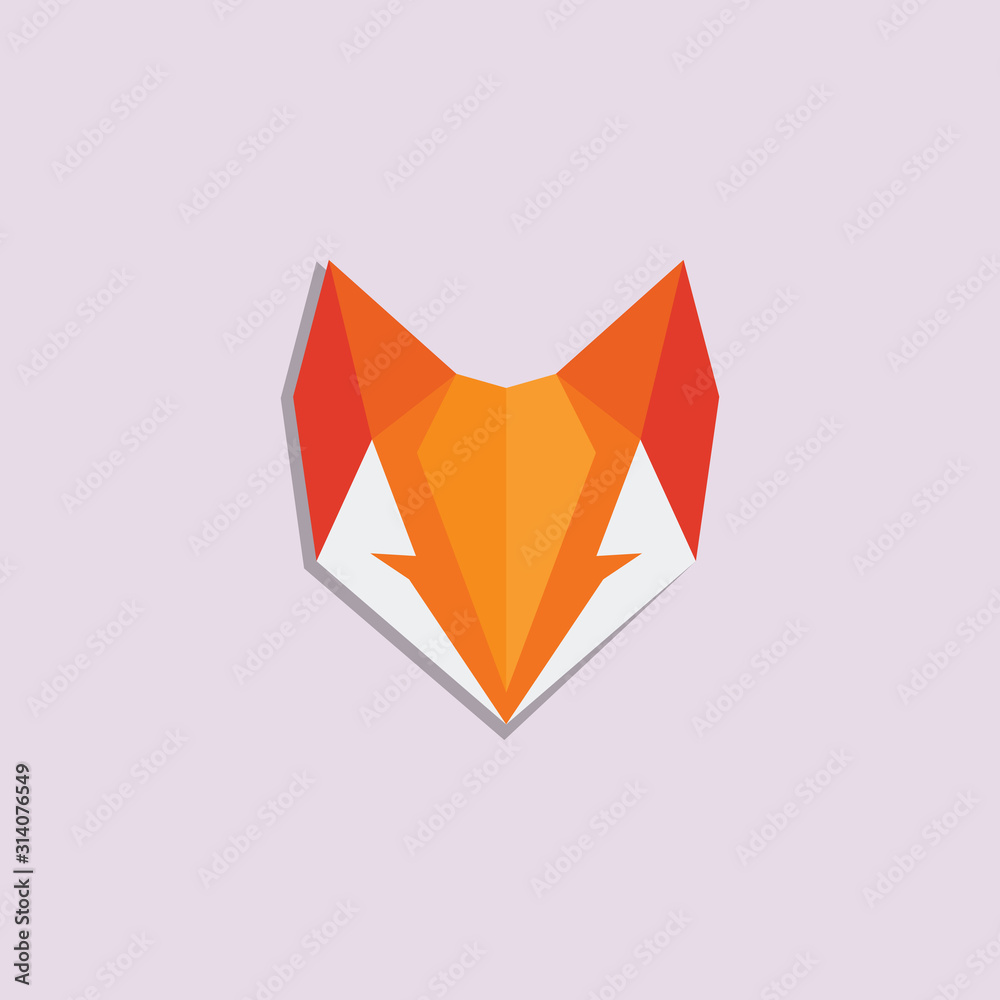 fox geometric logo fox geometric logo