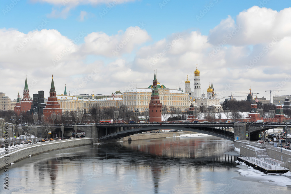 The Moscow Kremlin is a fortress in the center of Moscow.