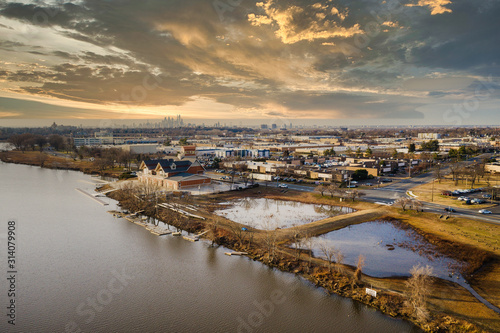 Aerial of Camden New Jersey © Jin