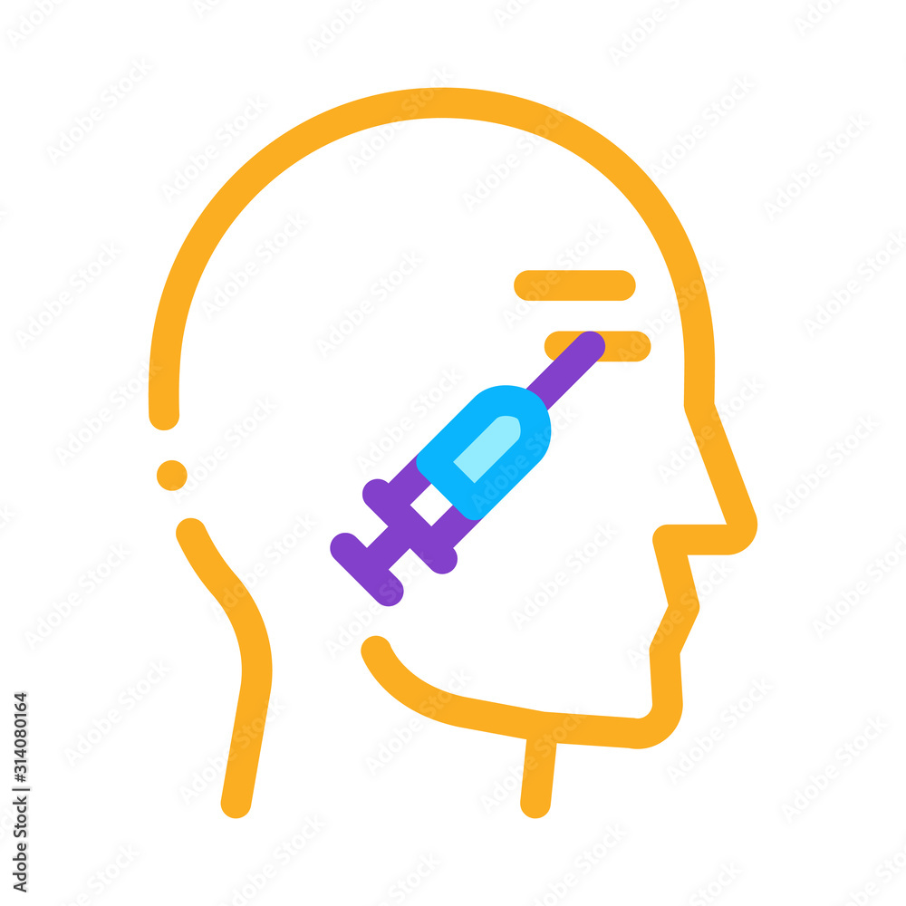 Cosmetic Injection in Eye Icon Vector. Outline Cosmetic Injection in Eye Sign. Isolated Contour Symbol Illustration Cosmetic Injection in Eye Icon Vector. Outline Cosmetic Injection in Eye Sign. Isolated Contour Symbol Illustration