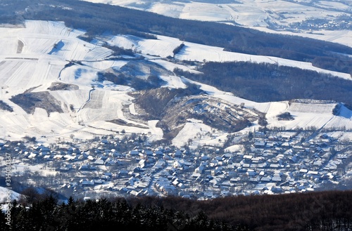 a village in Transylvania in winter © sebi_2569