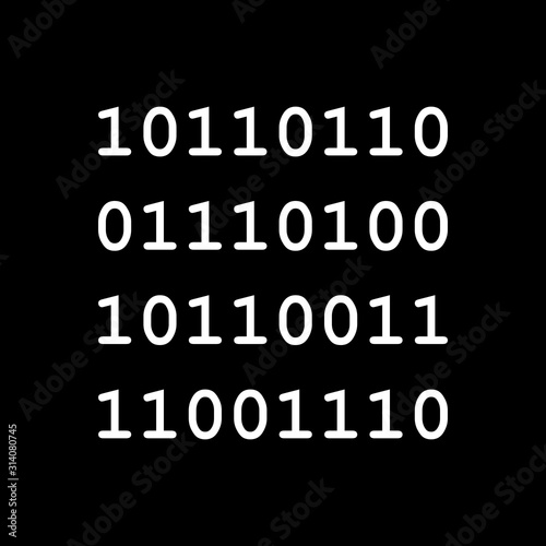 Binärcode und Hintergrund