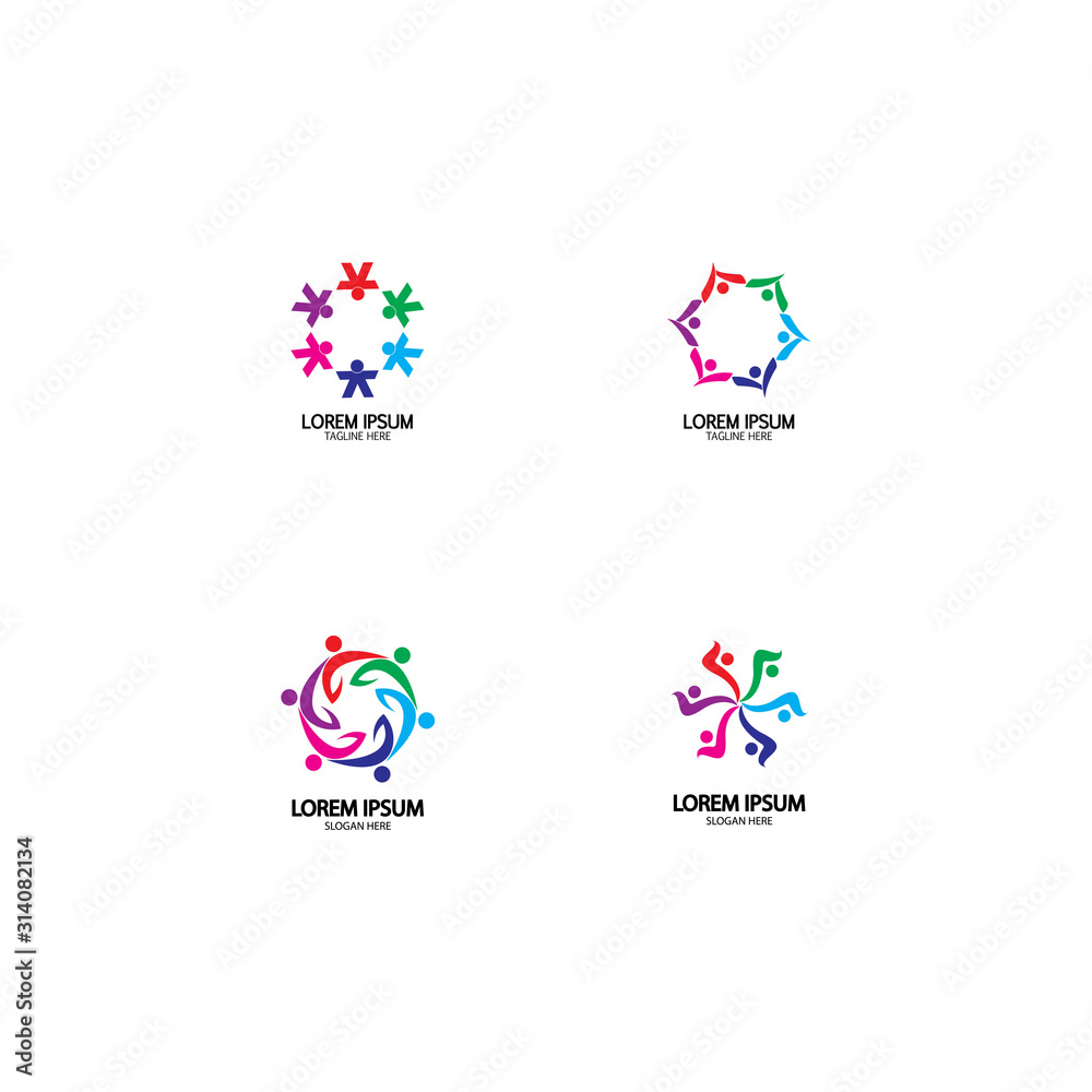 Community, network and social icon Community, network and social icon