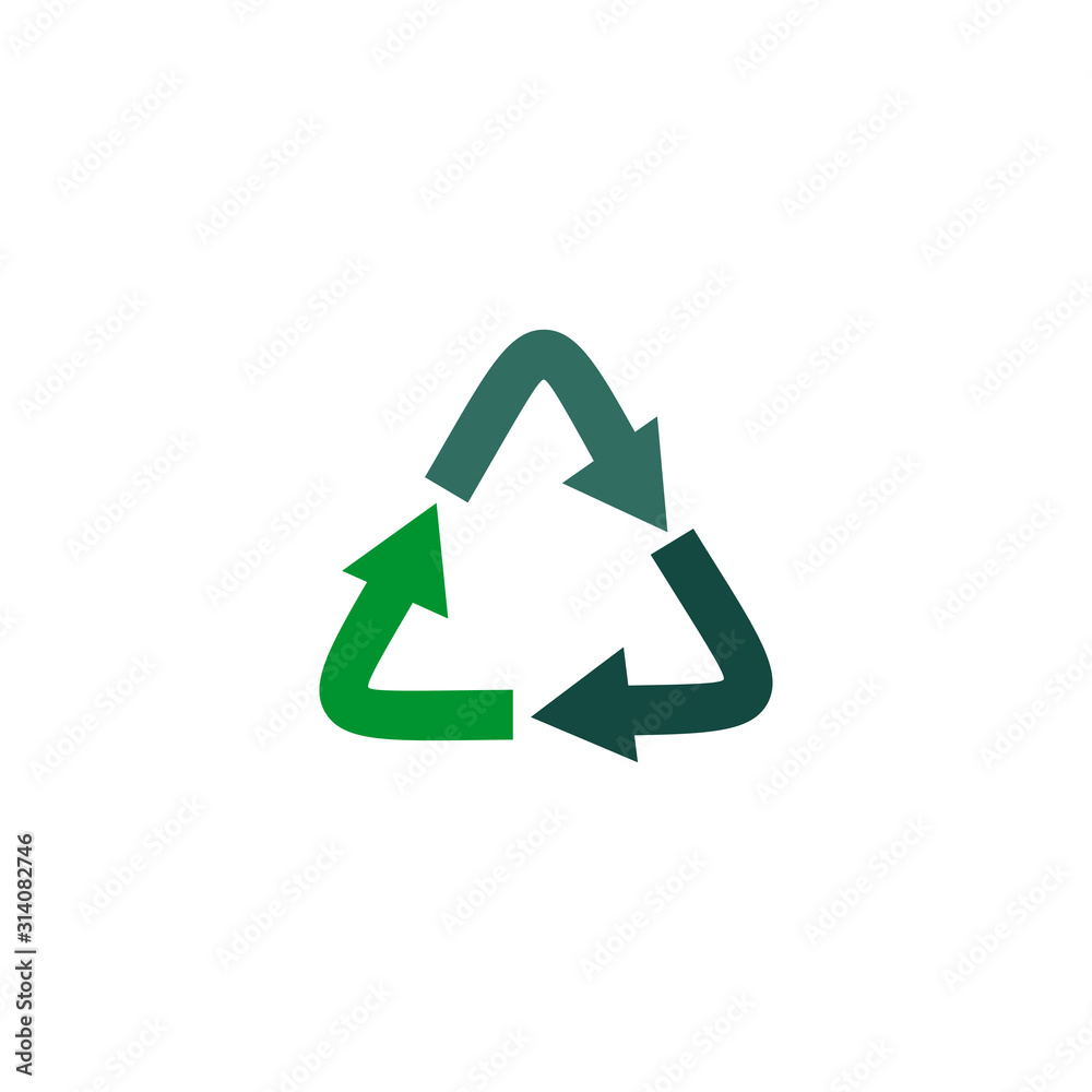 Recycle arrow logo design vector template Recycle arrow logo design vector template