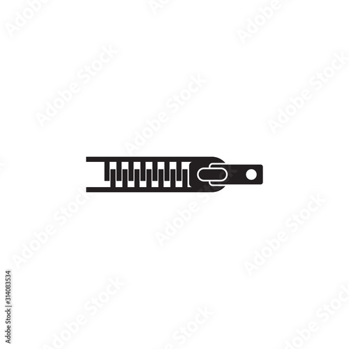 Zipper logo icon design for tailor business template