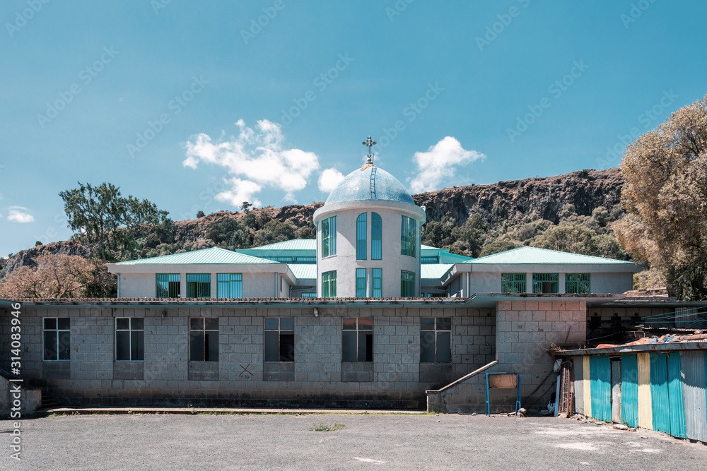 Debre Libanos, monastery in Ethiopia, lying northwest of Addis Ababa in the Semien Shewa Zone of the Oromia Region. Founded in the 13th century by Saint Tekle Haymanot. Ethiopia Africa
