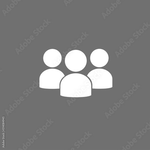 Free Download People vector icon. Group of humans sign - GFXLoad