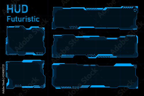 Futuristic HUD abstracts.Future theme concept background.vector and illustration