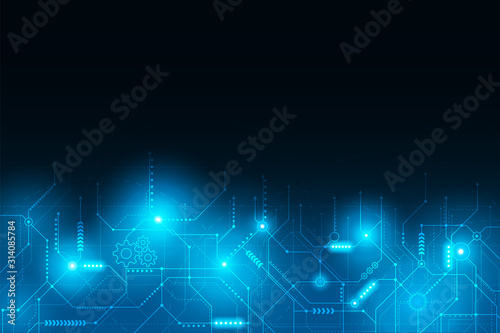 Abstract futuristic circuit connection board.vector and illustration