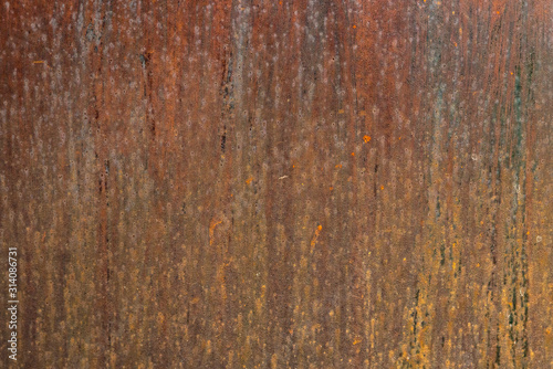 Texture of iron or metal coated with rust