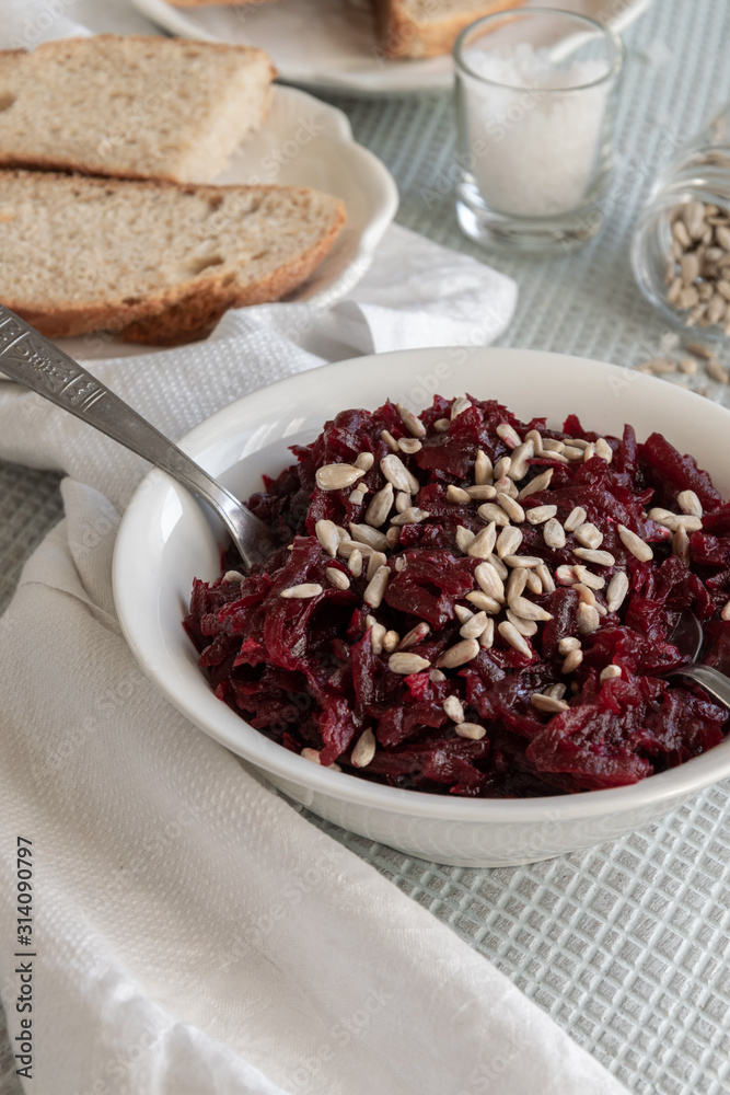 Beetroot salad, vegetarian-vegan healthy eating Beetroot salad, vegetarian-vegan healthy eating