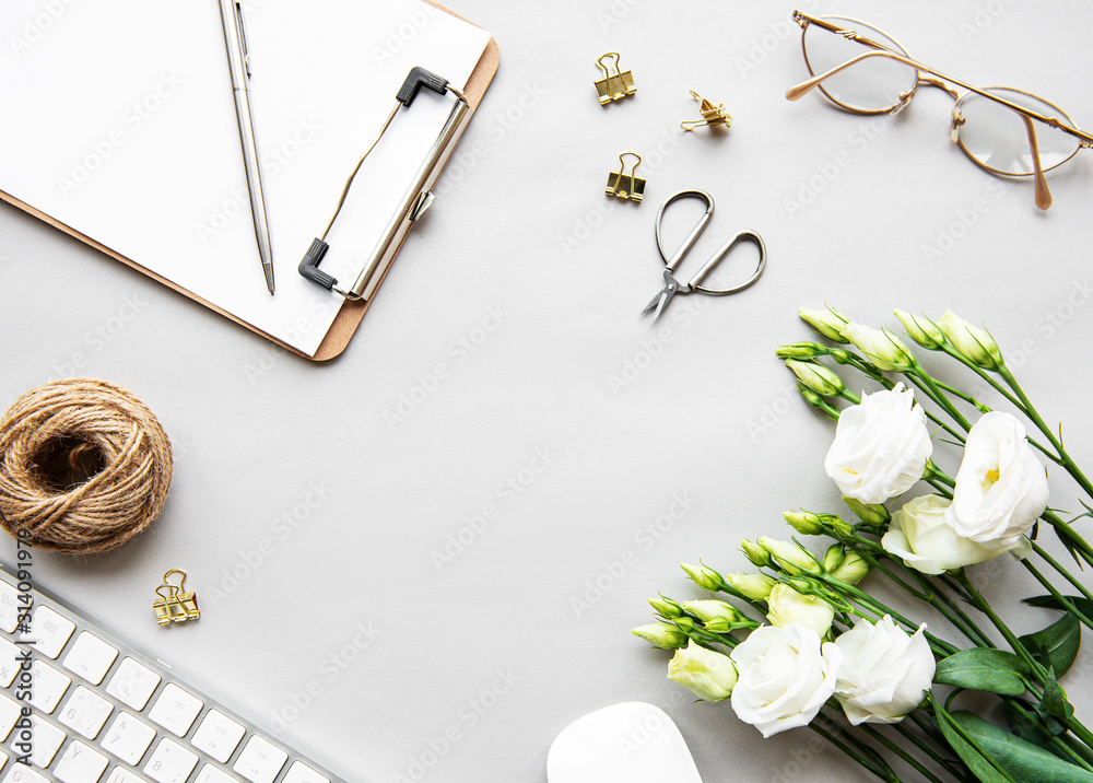 Home office desk workspace
