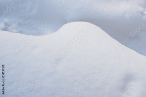snow white background abstract close up