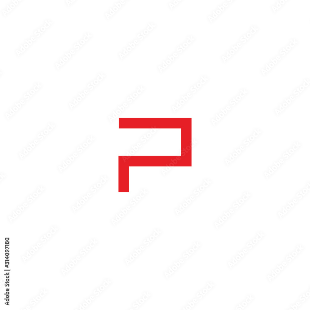 Letter P abstract logo icon design template Letter P abstract logo icon design template