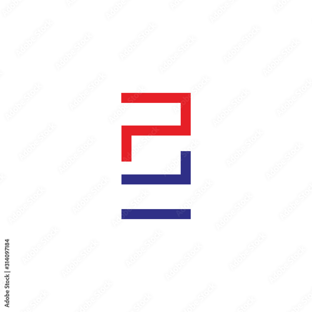 Letter P abstract logo icon design template Letter P abstract logo icon design template
