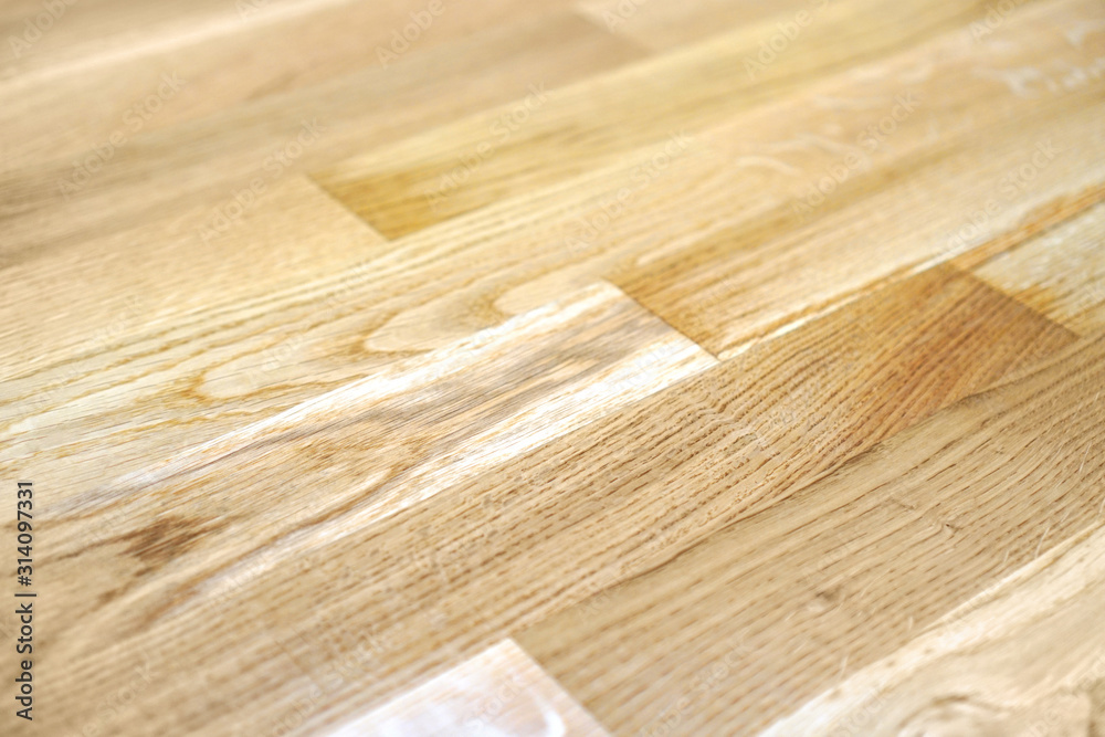 Wooden parquet background. Parquet boards in home. - obrazy, fototapety, plakaty 