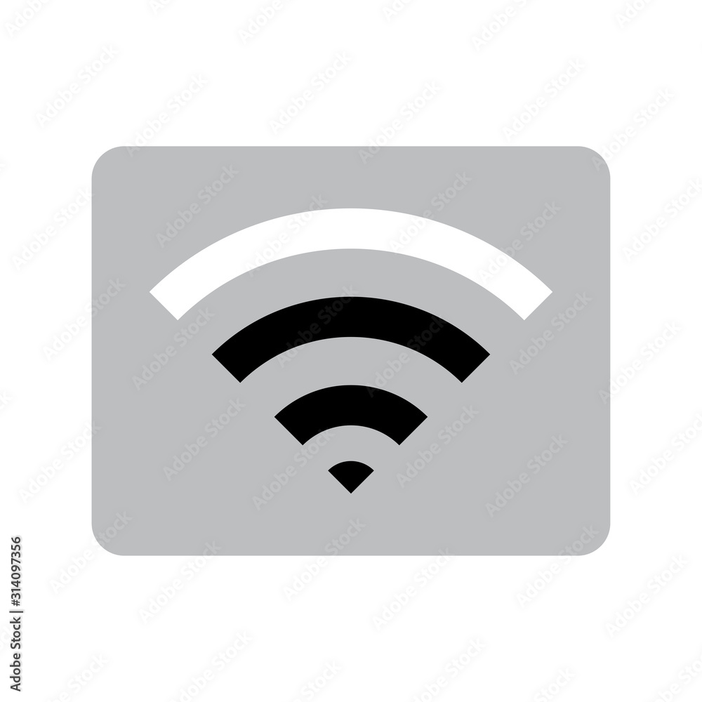 Wireless Network Icon vector simple design