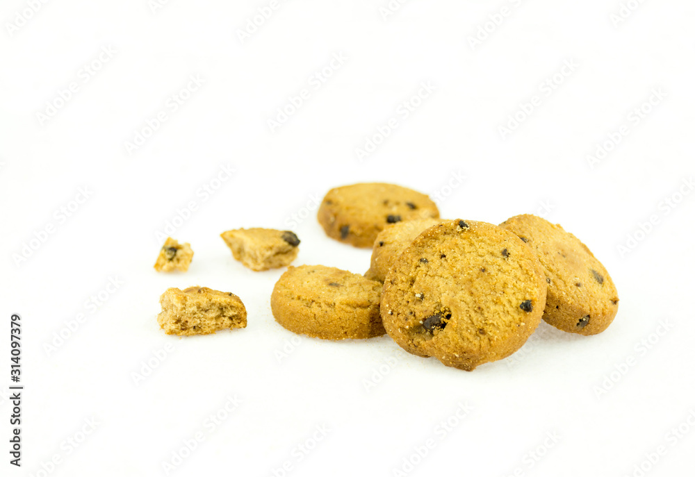 Cookies isolated on white background. Cookies isolated on white background.