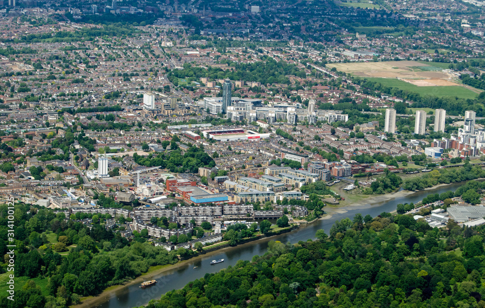 Brentford, Hounslow Aerial View