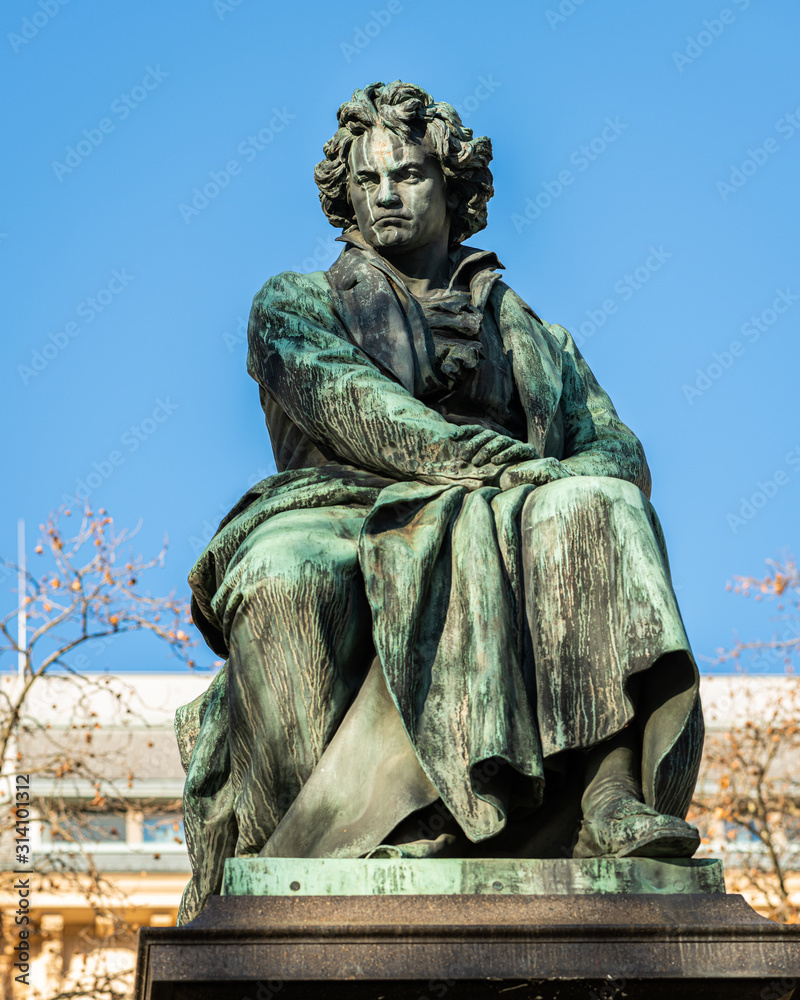 Photography Poster Monument of Ludwig van Beethoven in Vienna