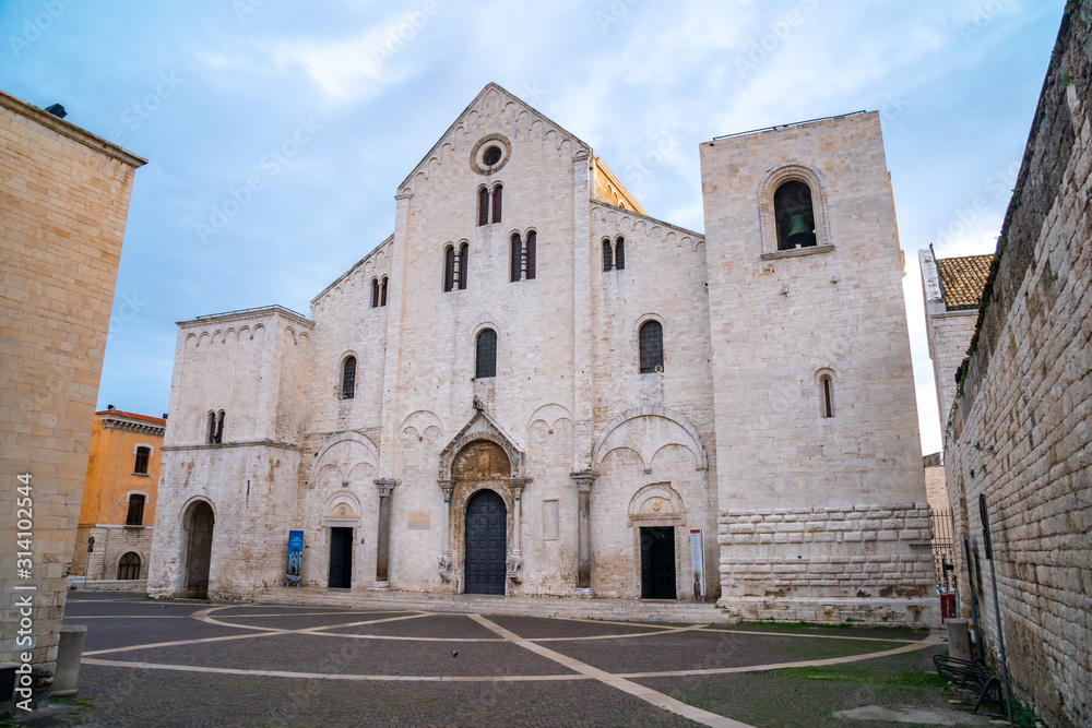 The Basilica of Saint Nicholas in Bari, Roman Catholic Church. Italy.