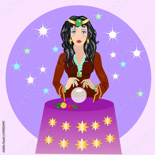fortune teller predicts future, love, luck