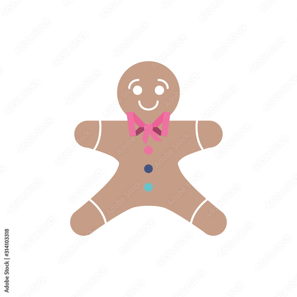 Merry christmas gingerbread cartoon vector design Merry christmas gingerbread cartoon vector design