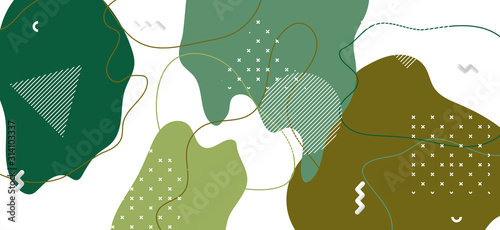 Hipster Camouflage Composition. Summer Camo Fluid 