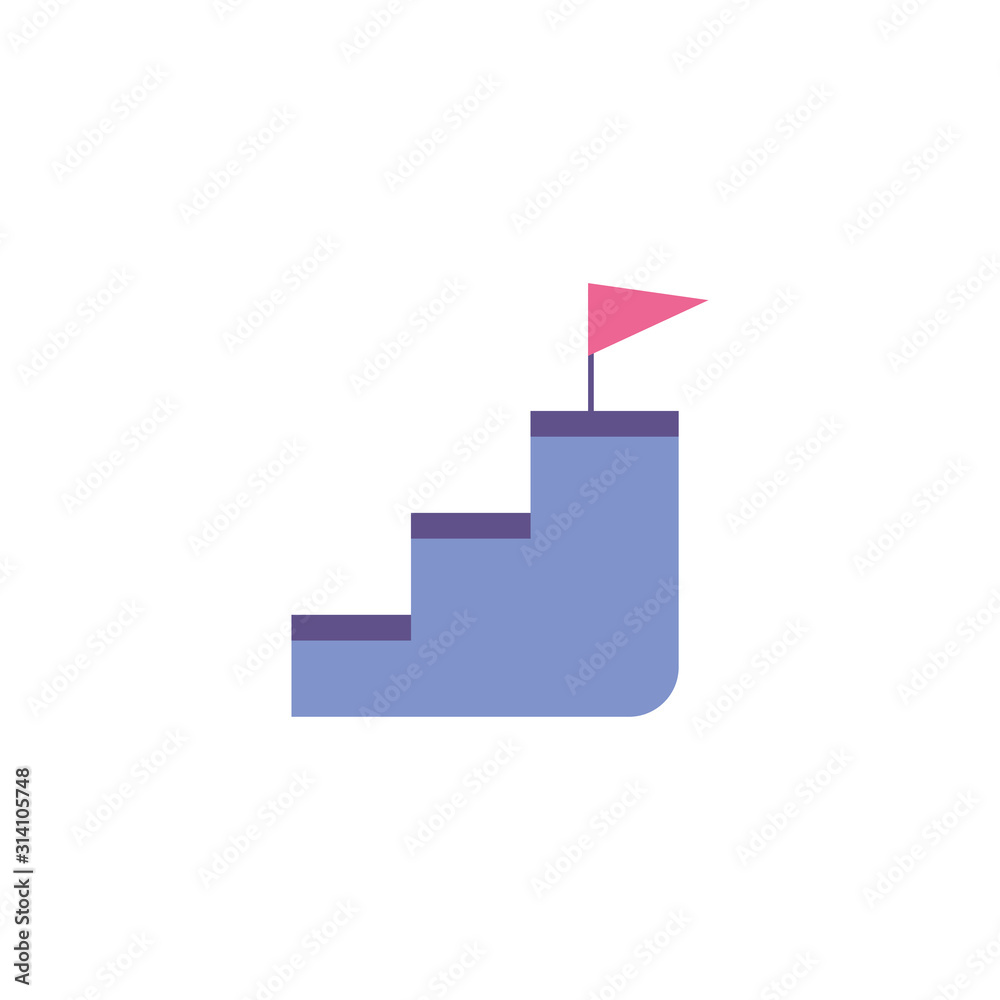 Isolated racing flag and ladder vector design Isolated racing flag and ladder vector design