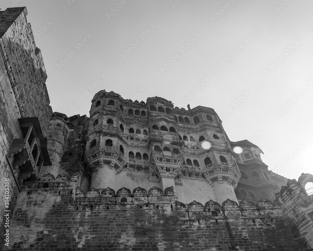 Fototapeta premium Mehrangarh Fort, Jodhpur, Rajasthan Incredible India
