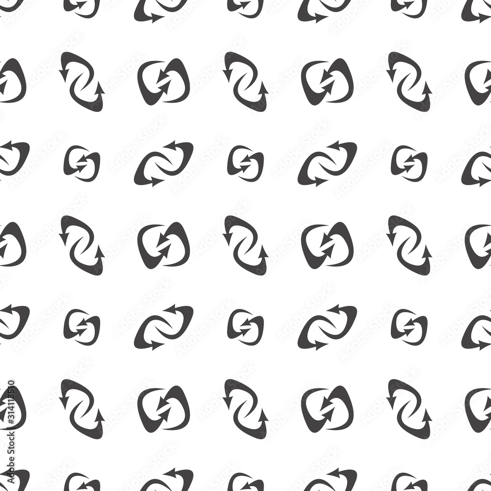 Refresh and reload arrows icon background. Seamless pattern for interface design. Refresh and reload arrows icon background. Seamless pattern for interface design.