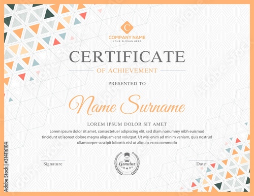 gold and black combination certificate of distributor
