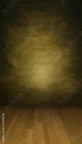 Sepia backdrop with a wooden floor in a portrait mode, to use with your product or model photoshoot. 