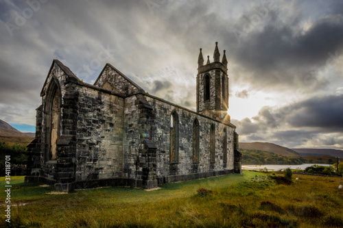 old church donegal ireland photo