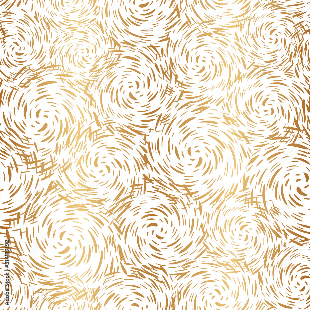 Golden abstract background. Neutral gold pattern. Nice seamless pattern. Unusual backdrop for design for gift pack, wallpaper, wrapping paper, wrapper, packaging, interior, prints, surface, package 