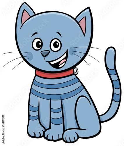 cute cat or kitten cartoon animal character