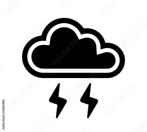 chmura burzowa ikona