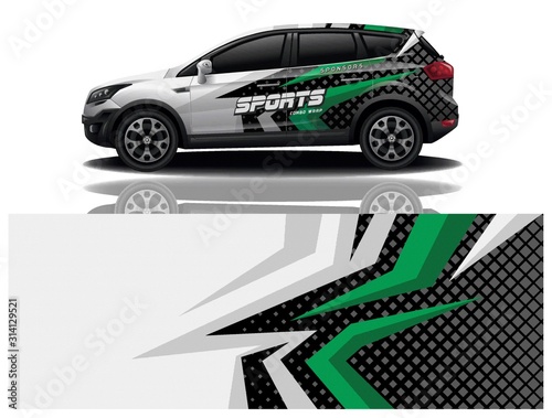 car decal wrap design vector