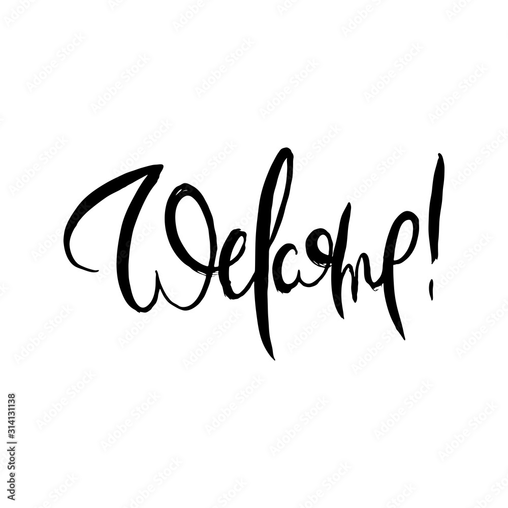 Hand lettering grunge card with textured handcrafted doodle letters in retro style Hand lettering grunge card with textured handcrafted doodle letters in retro style